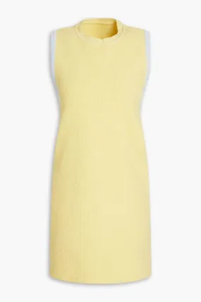Mini bouclé knit dress with cutout Sorbetto JACQUEMUS, yellow