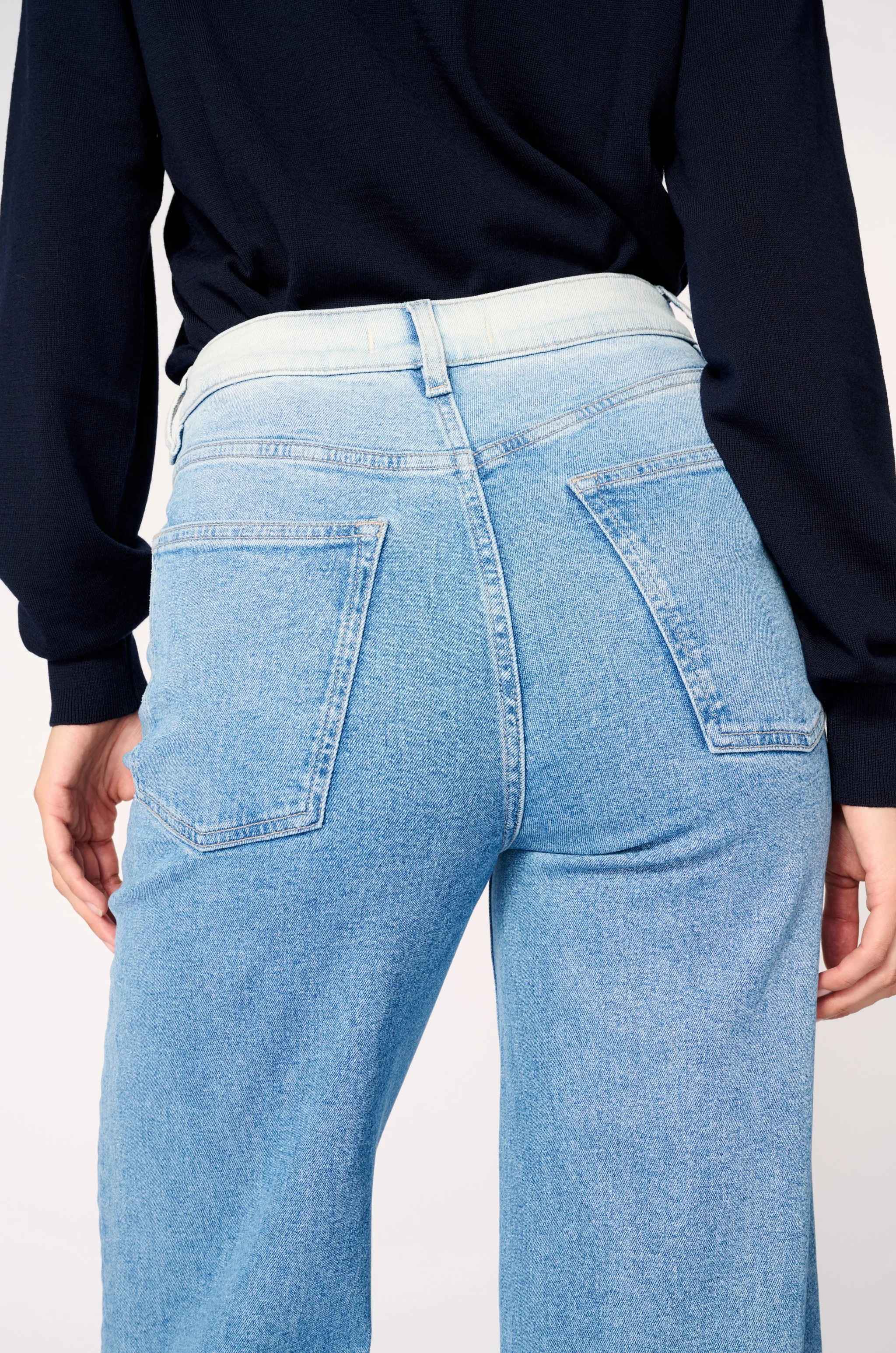 NCE - WIDE LEG JEANS | DIP DYED