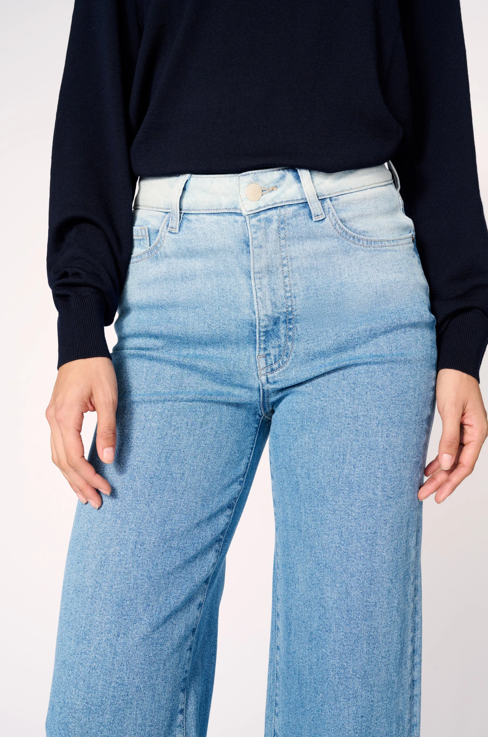 NCE - WIDE LEG JEANS | DIP DYED