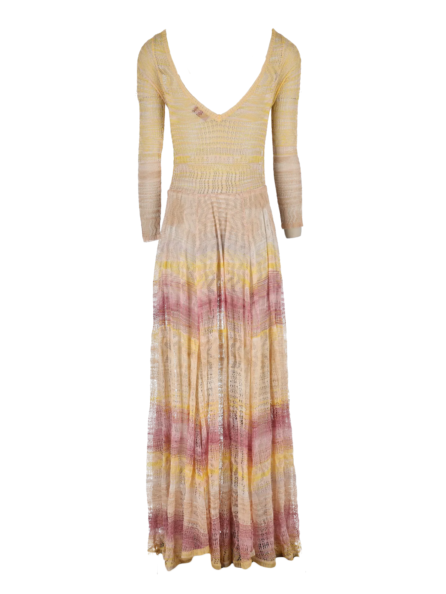 open-knit maxi dress