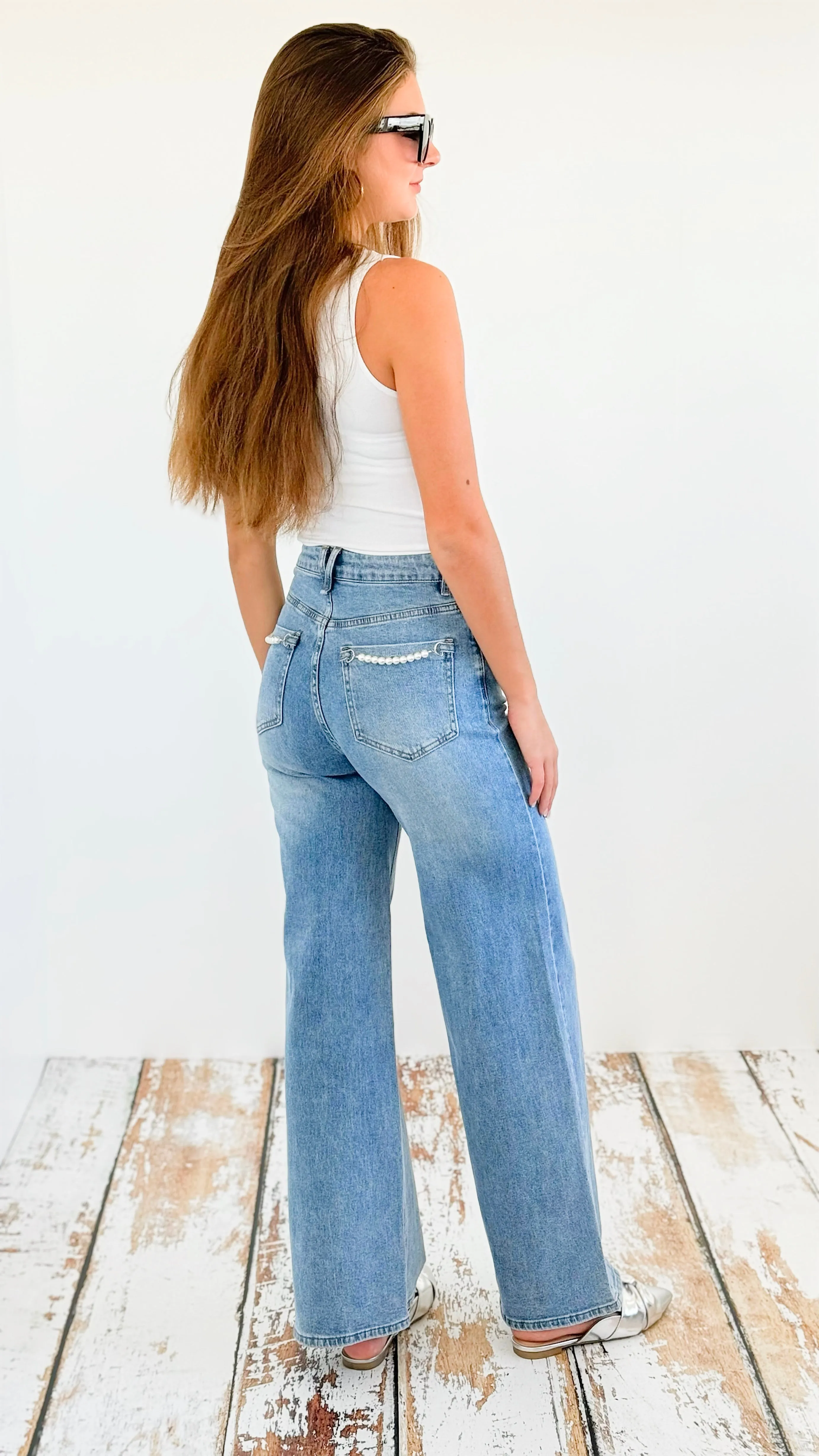 Pearl Luxe Denim Jeans