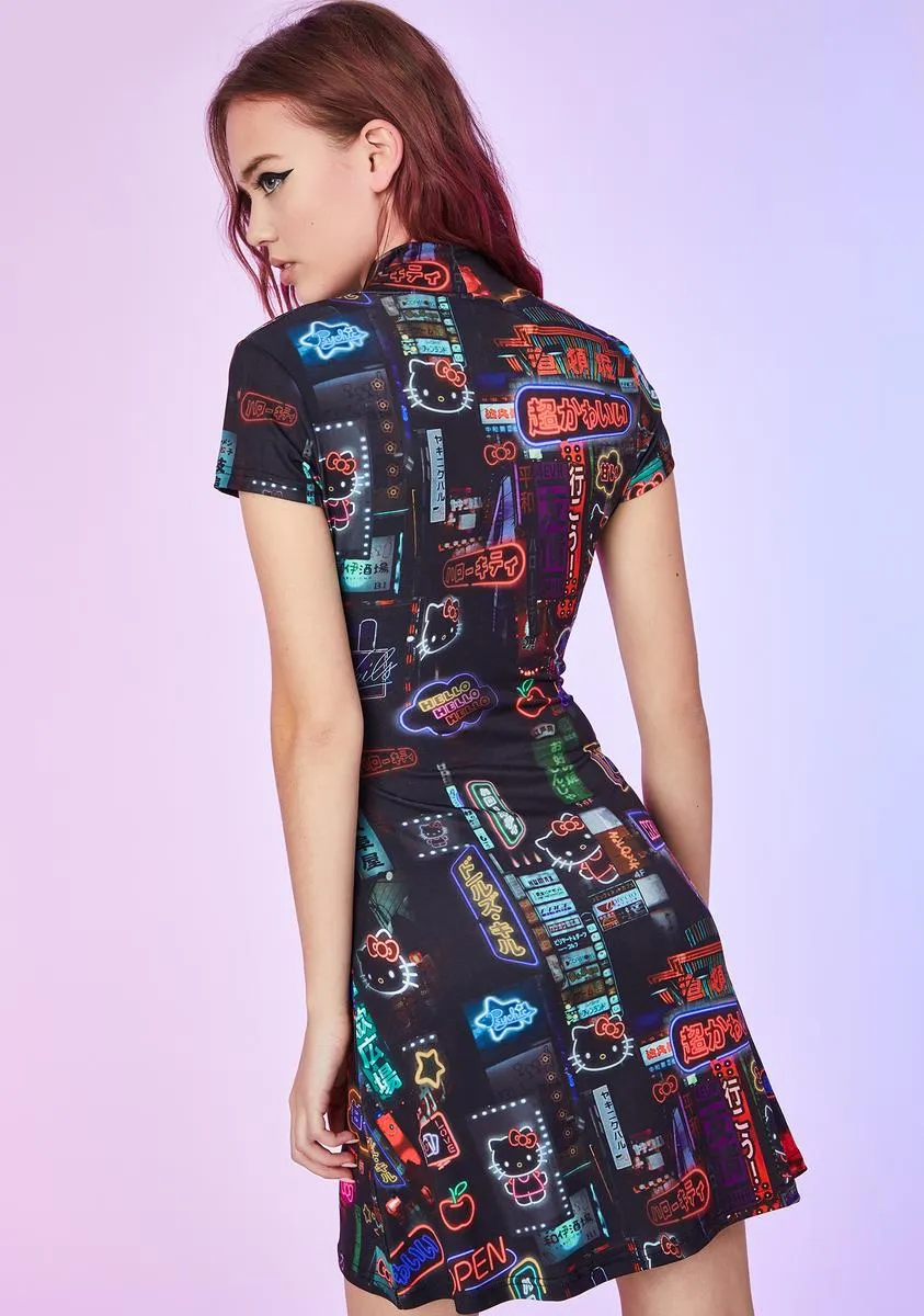 Pixel City Mini Dress