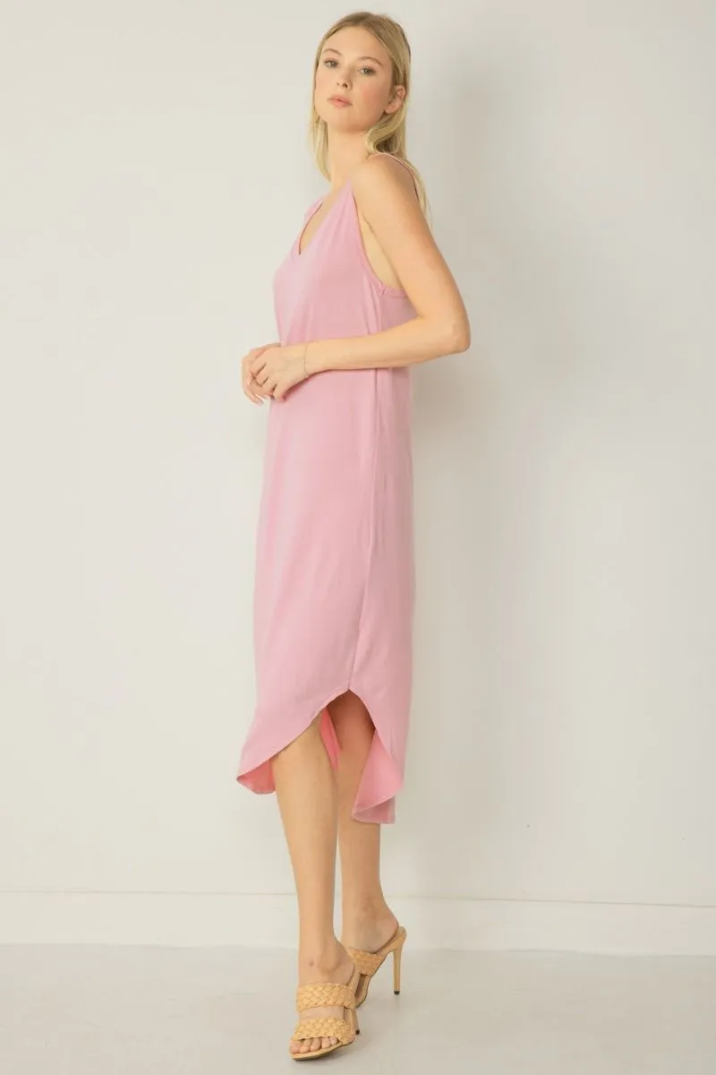 Preppy Pink Tank Dress