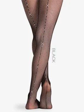 Professional Rhinestone Fishnet Tight