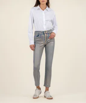 Rachael Coated High Rise Mom Jean