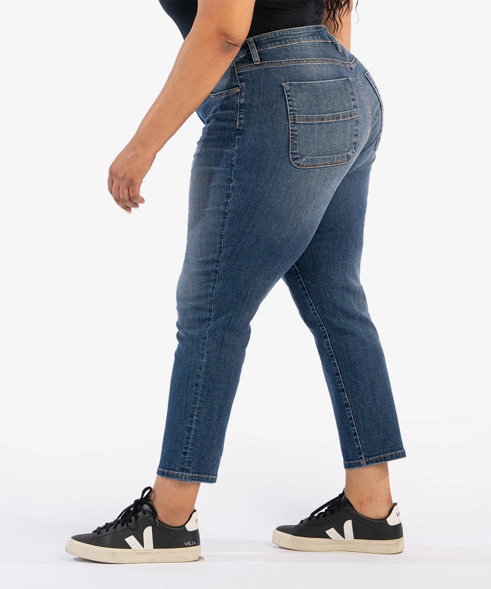 Reese High Rise Ankle Straight Leg, Plus