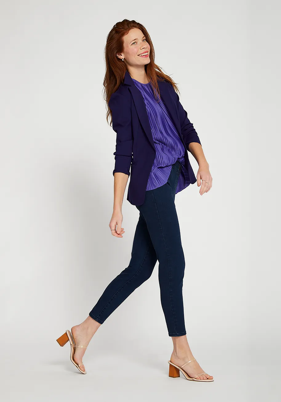 Signature Mid-Rise Denim | Skinny (Dark Indigo)