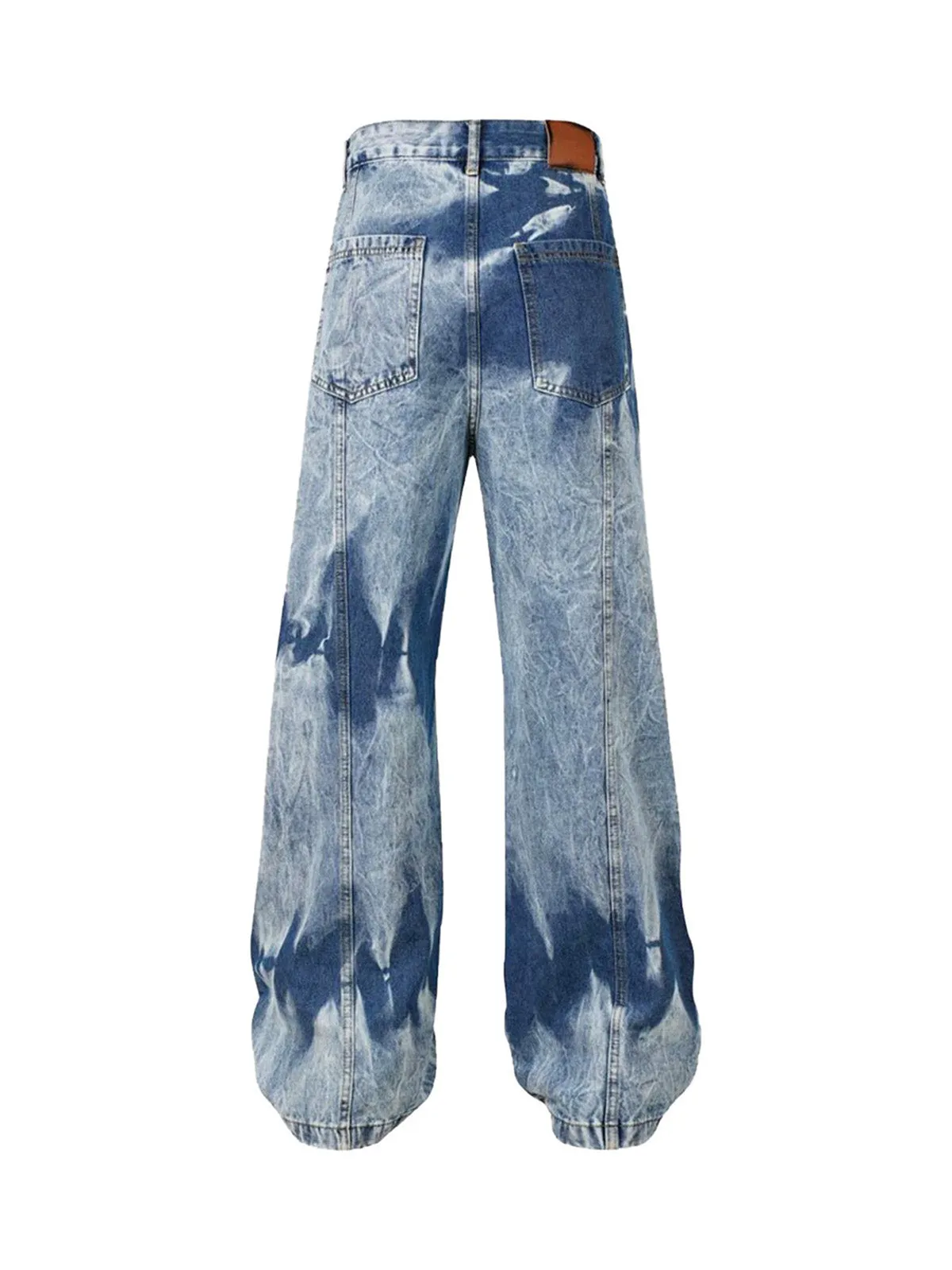 Sneakerhill High Street Washed Distressed Work Jeans - 2163