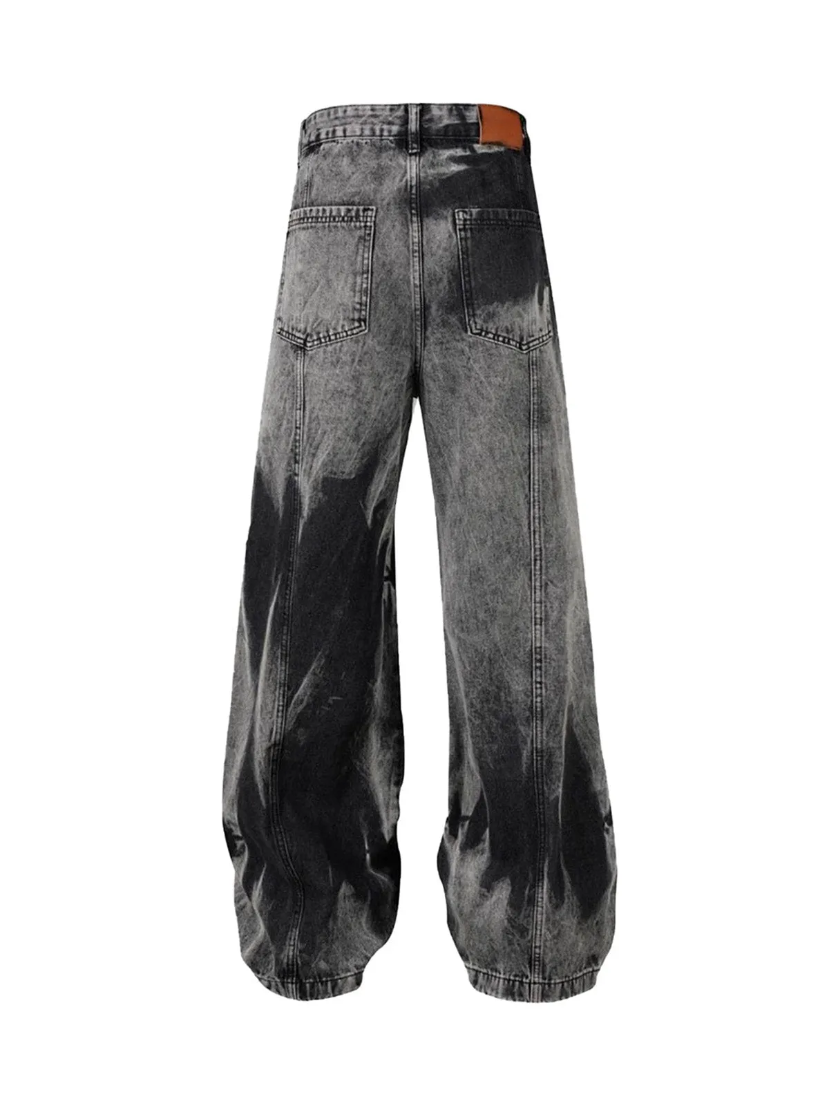 Sneakerhill High Street Washed Distressed Work Jeans - 2163