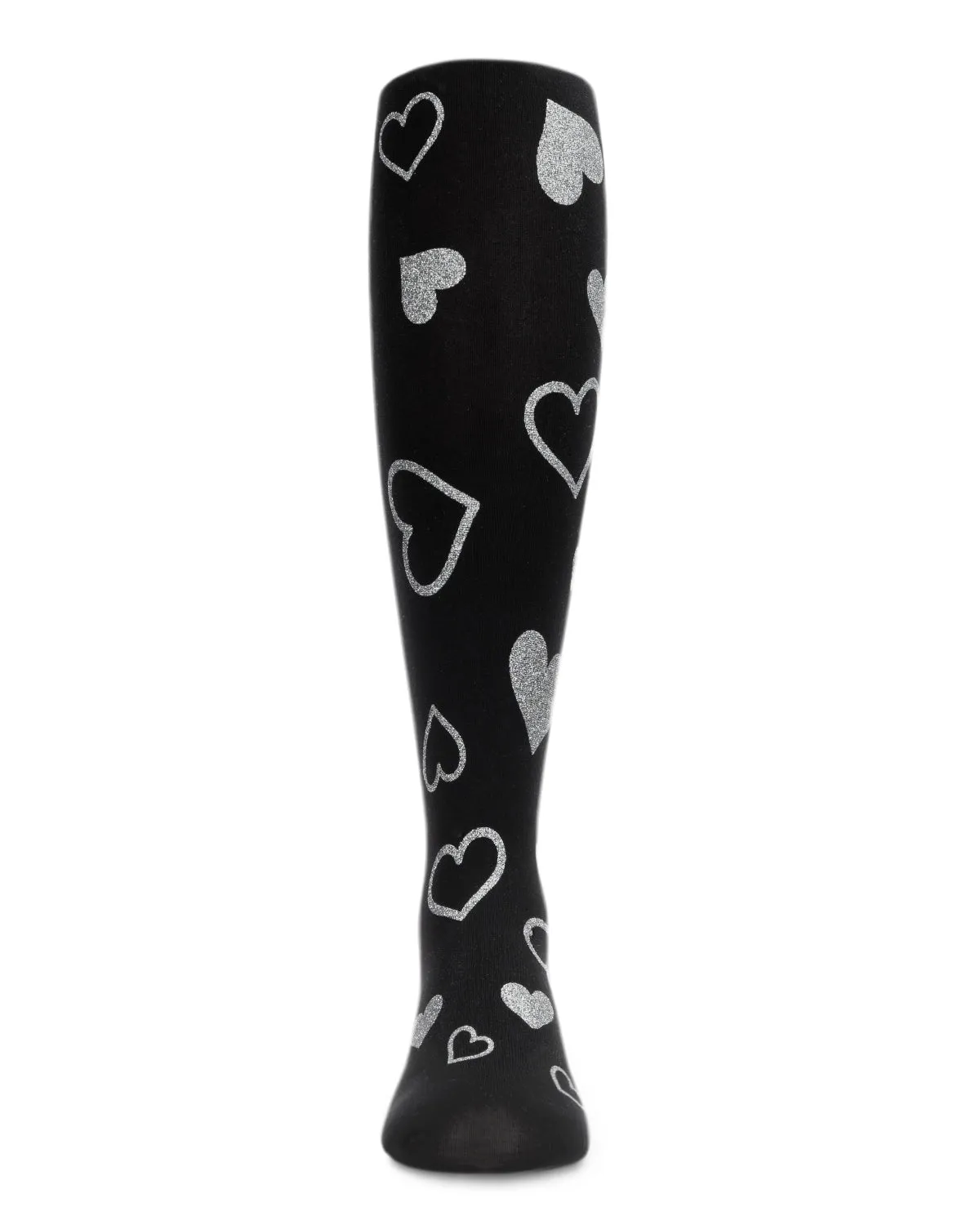 Sparkling Glitter Heart Tights