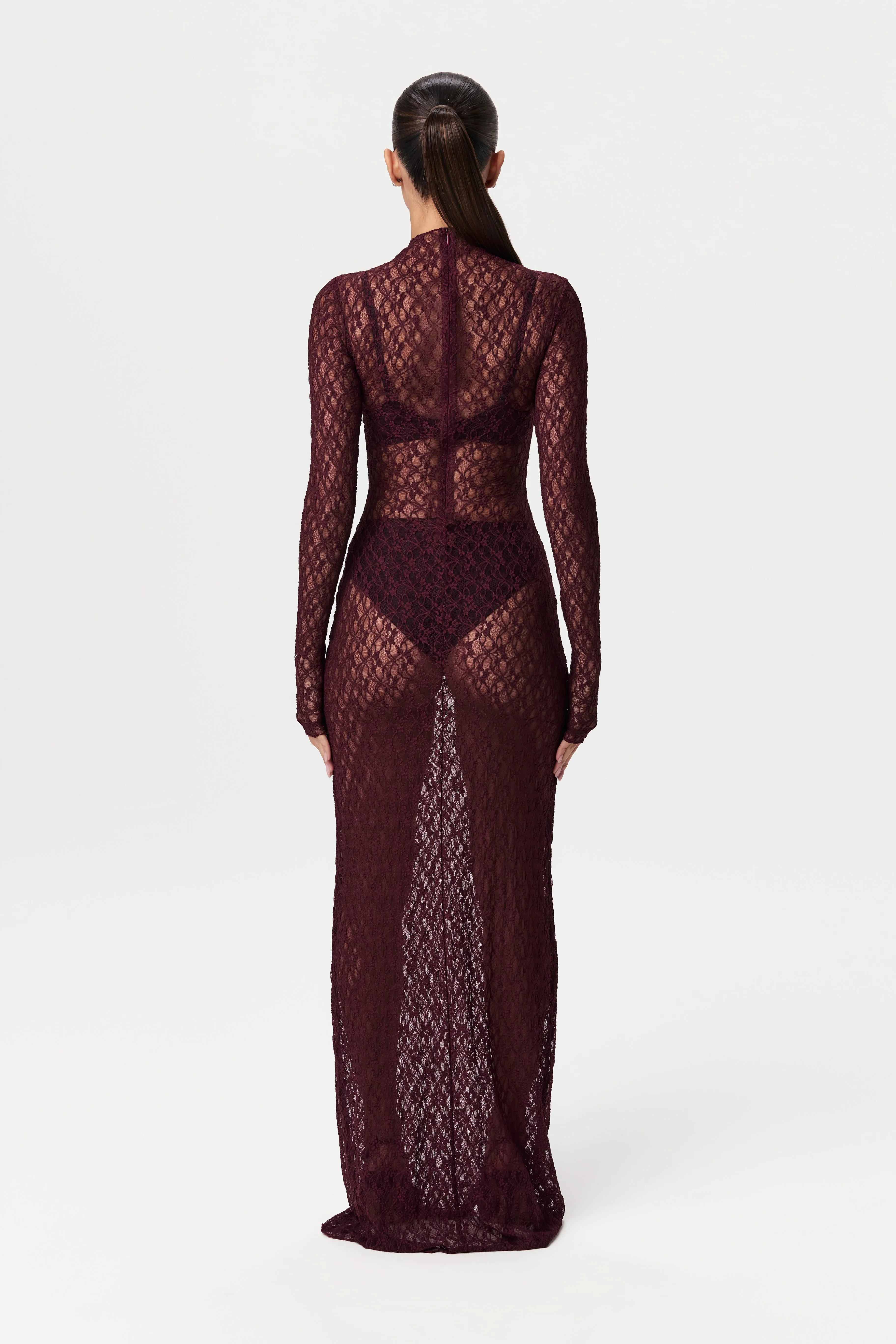 Stretch Lace Maxi Dress