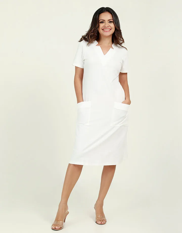 T-Shirt Dress with Star Neck Line
