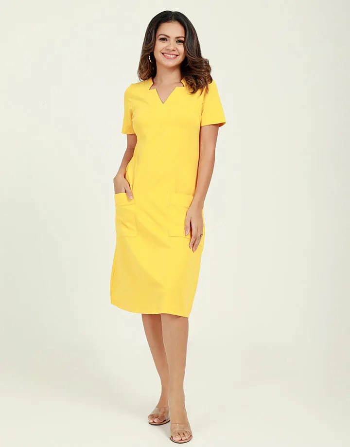 T-Shirt Dress with Star Neck Line