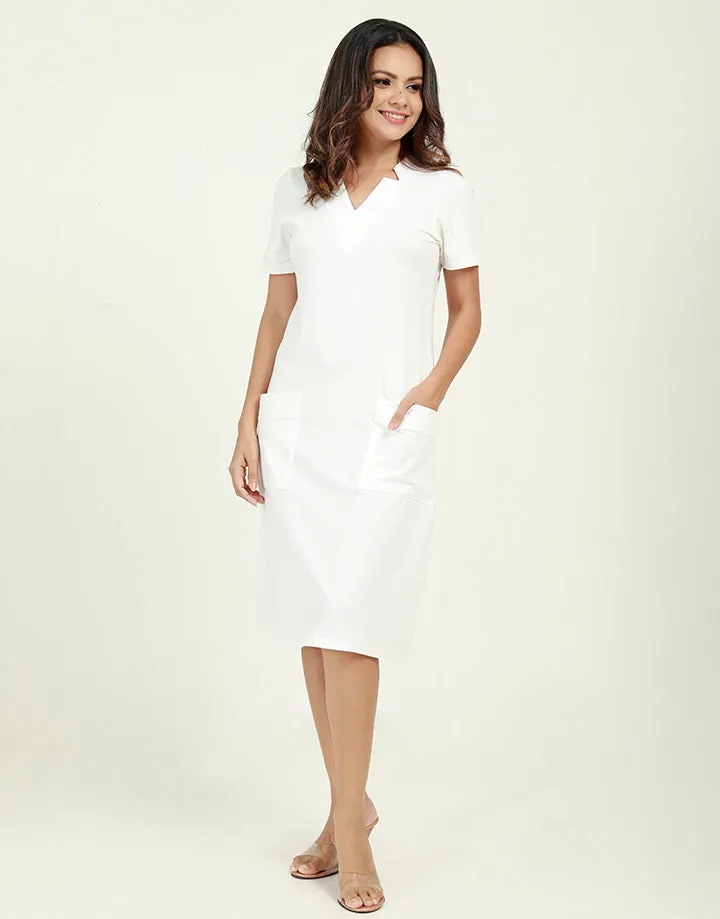 T-Shirt Dress with Star Neck Line