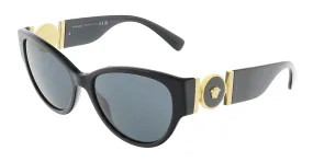 Versace 0VE4368 GB1/8756 Cat Eye  Black Sunglasses