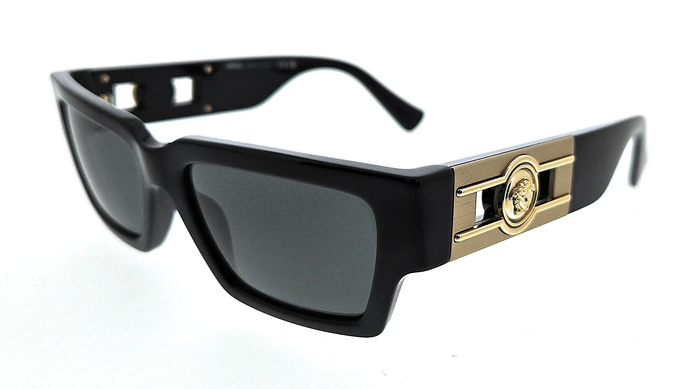Versace 0VE4459 GB1/87 Black Rectangle Sunglasses