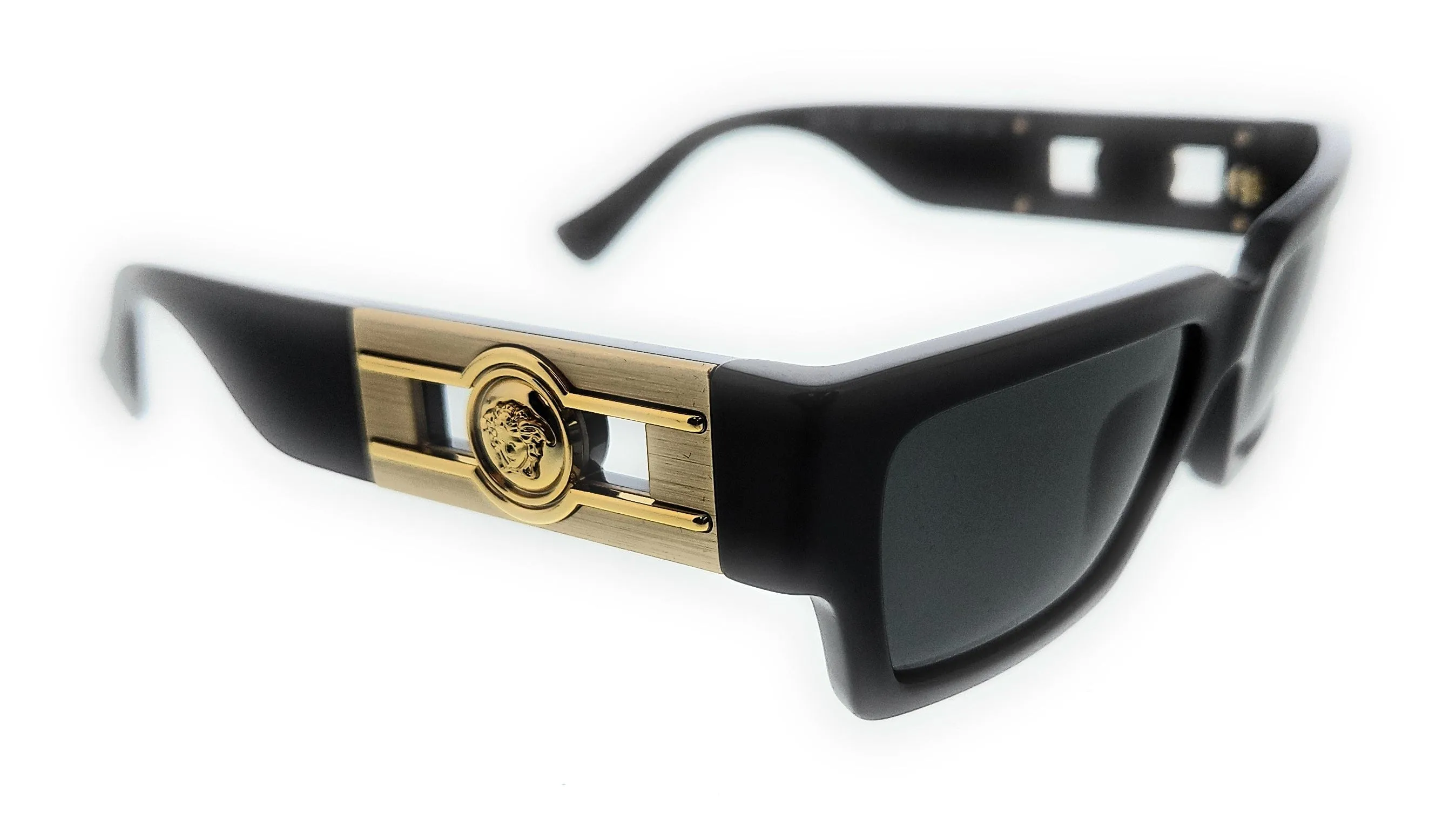 Versace 0VE4459 GB1/87 Black Rectangle Sunglasses