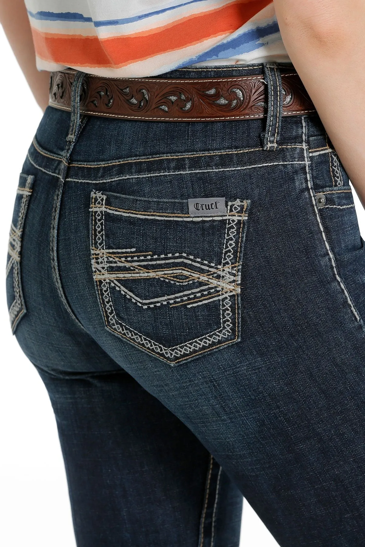 WOMEN'S SLIM FIT HANNAH BOOT CUT - DARK STONEWASH