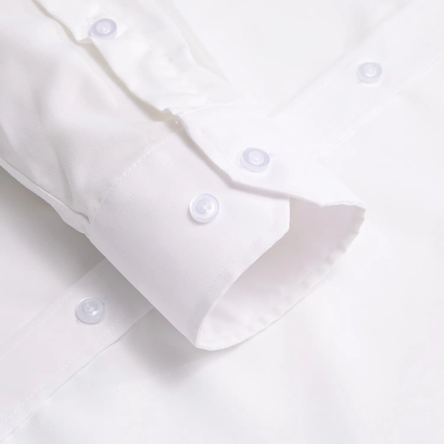 YourTies White Solid Long Sleeve Shirt with Sky Blue Floral Silk Tie for Men