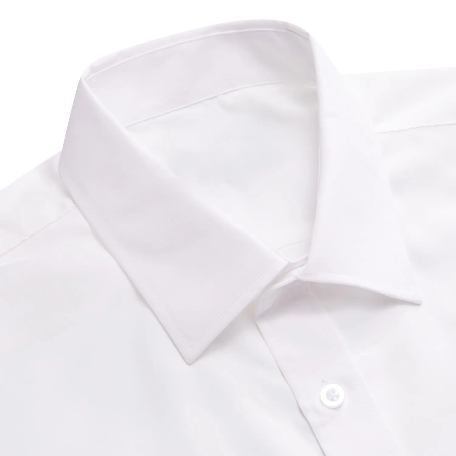 YourTies White Solid Long Sleeve Shirt with Sky Blue Floral Silk Tie for Men